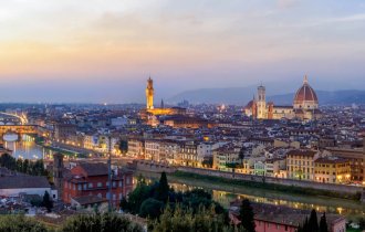 Florencia al atardecer