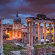 Atardecer en el Foro Romano