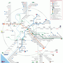 Mapa del metro de Roma